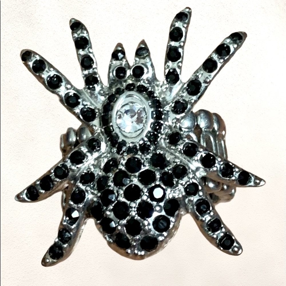 🕸Rhinestone Spider Ring